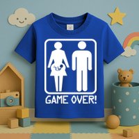 Game Over Pregnant Funny Toddler T-Shirt