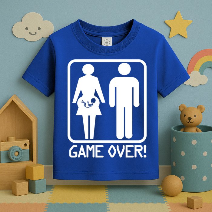Game Over Pregnant Funny Toddler T-Shirt