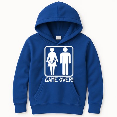 Game Over Pregnant Funny Kids Hoodie