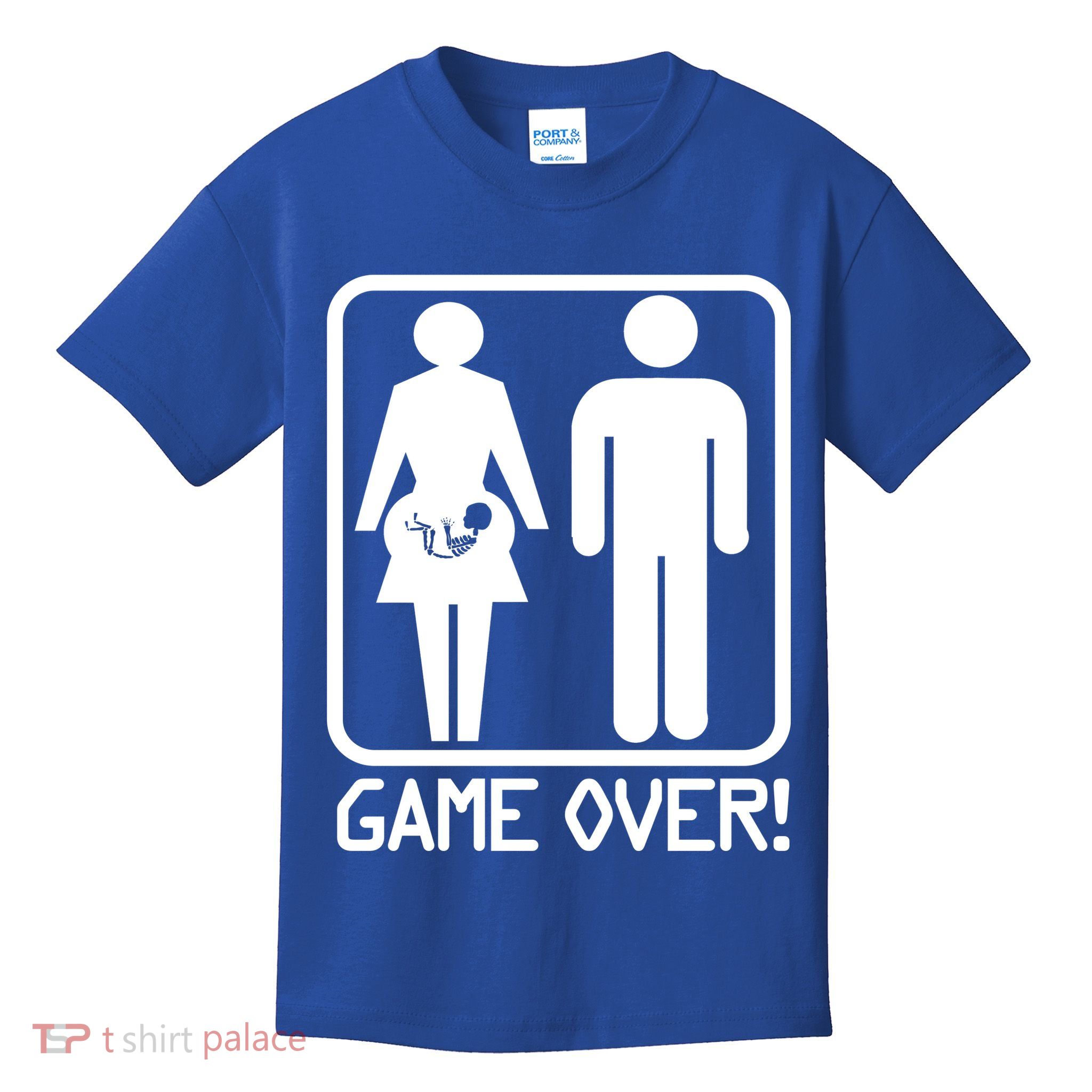 Game Over Pregnant Funny Kids T-Shirt
