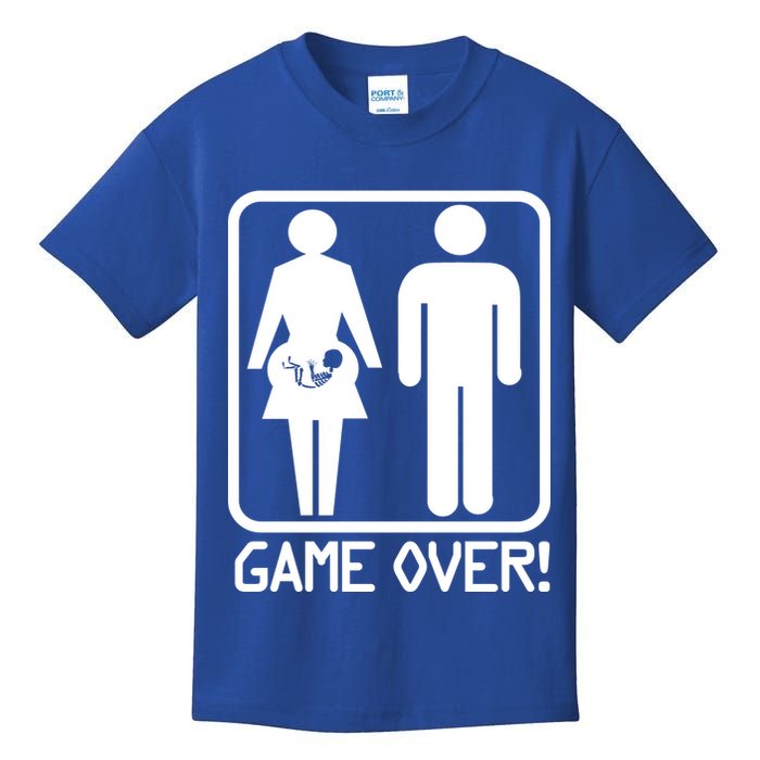 Game Over Pregnant Funny Kids T-Shirt