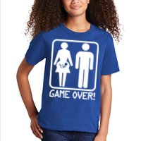 Game Over Pregnant Funny Kids T-Shirt