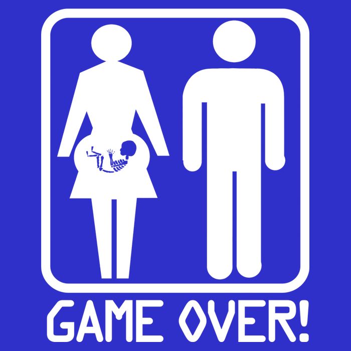 Game Over Pregnant Funny Kids T-Shirt