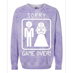 Game Over Sorry Gamer Colorblast Crewneck Sweatshirt