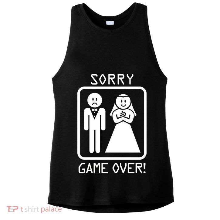 Game Over Sorry Gamer Ladies PosiCharge Tri-Blend Wicking Tank