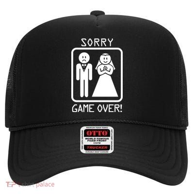 Game Over Sorry Gamer High Crown Mesh Back Trucker Hat