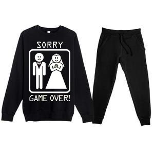 Game Over Sorry Gamer Premium Crewneck Sweatsuit Set