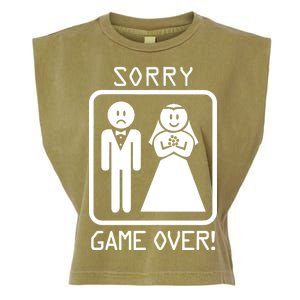 Game Over Sorry Gamer Garment-Dyed Women's Muscle Tee