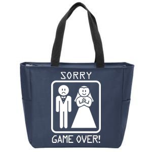 Game Over Sorry Gamer Zip Tote Bag