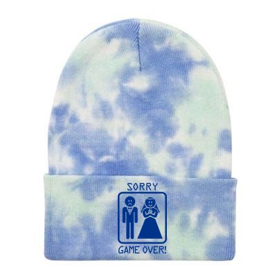 Game Over Sorry Gamer Tie Dye 12in Knit Beanie