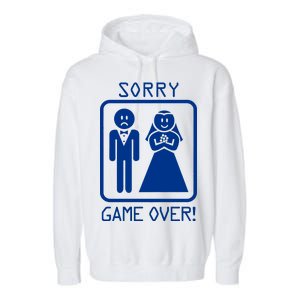 Game Over Sorry Gamer Garment-Dyed Fleece Hoodie