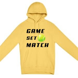 Game Set Match Tennis Premium Pullover Hoodie