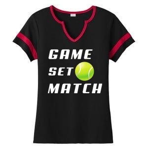 Game Set Match Tennis Ladies Halftime Notch Neck Tee