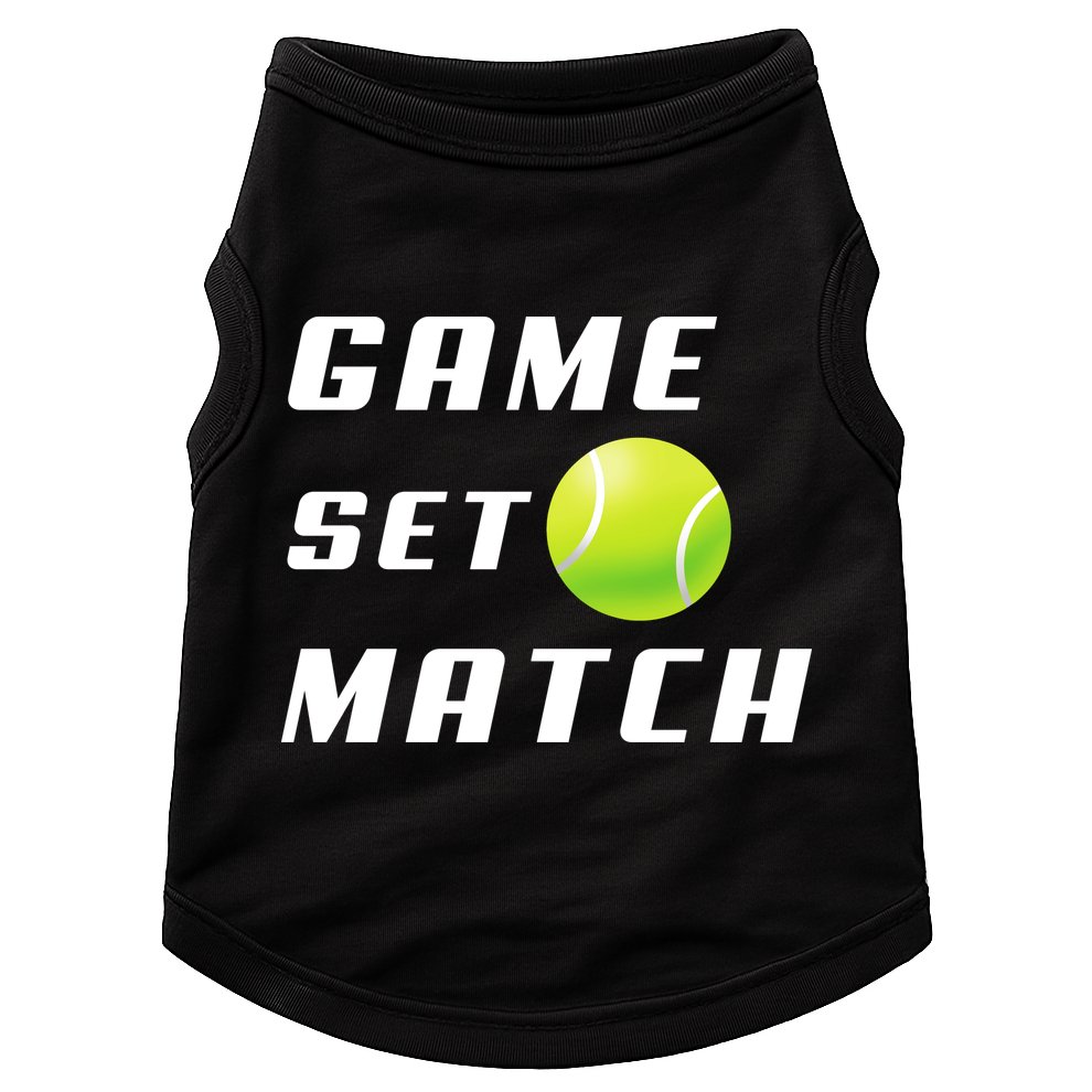 Game Set Match Tennis Doggie Tank