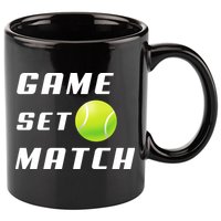 Game Set Match Tennis 11oz C Handle Ceramic Mug