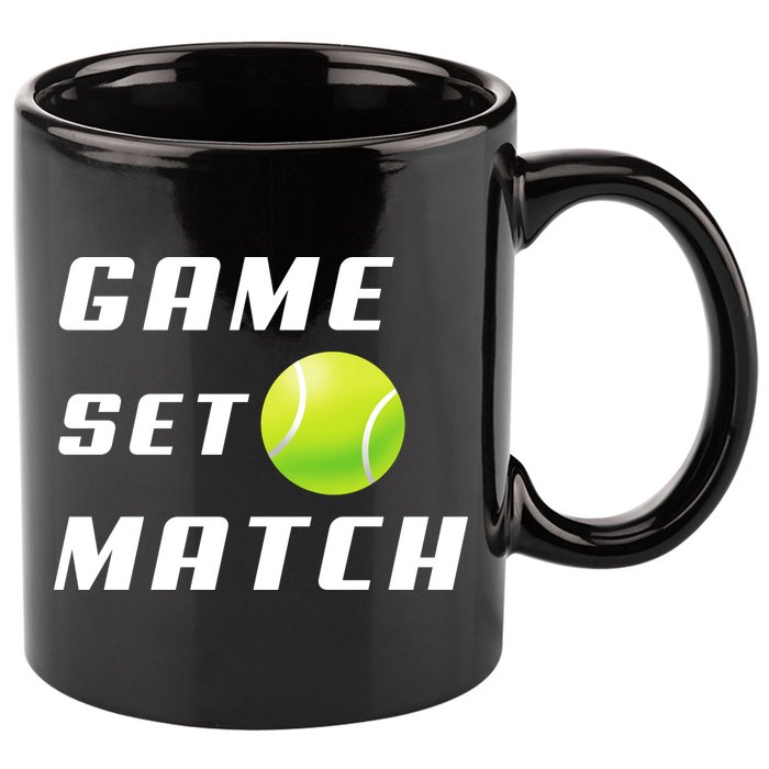 Game Set Match Tennis 11oz C Handle Ceramic Mug
