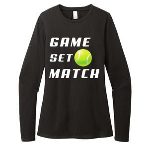 Game Set Match Tennis Womens CVC Long Sleeve Shirt