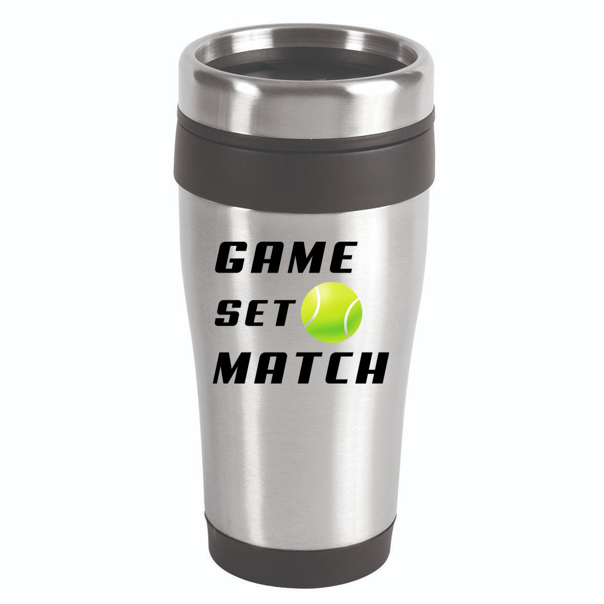 Game Set Match Tennis 16oz Travel Tumbler