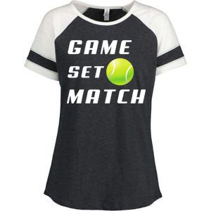 Game Set Match Tennis Enza Ladies Jersey Colorblock Tee