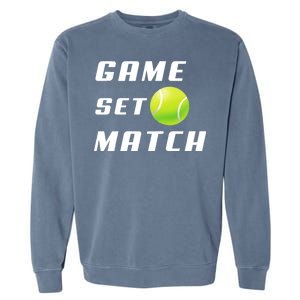 Game Set Match Tennis Garment-Dyed Sweatshirt