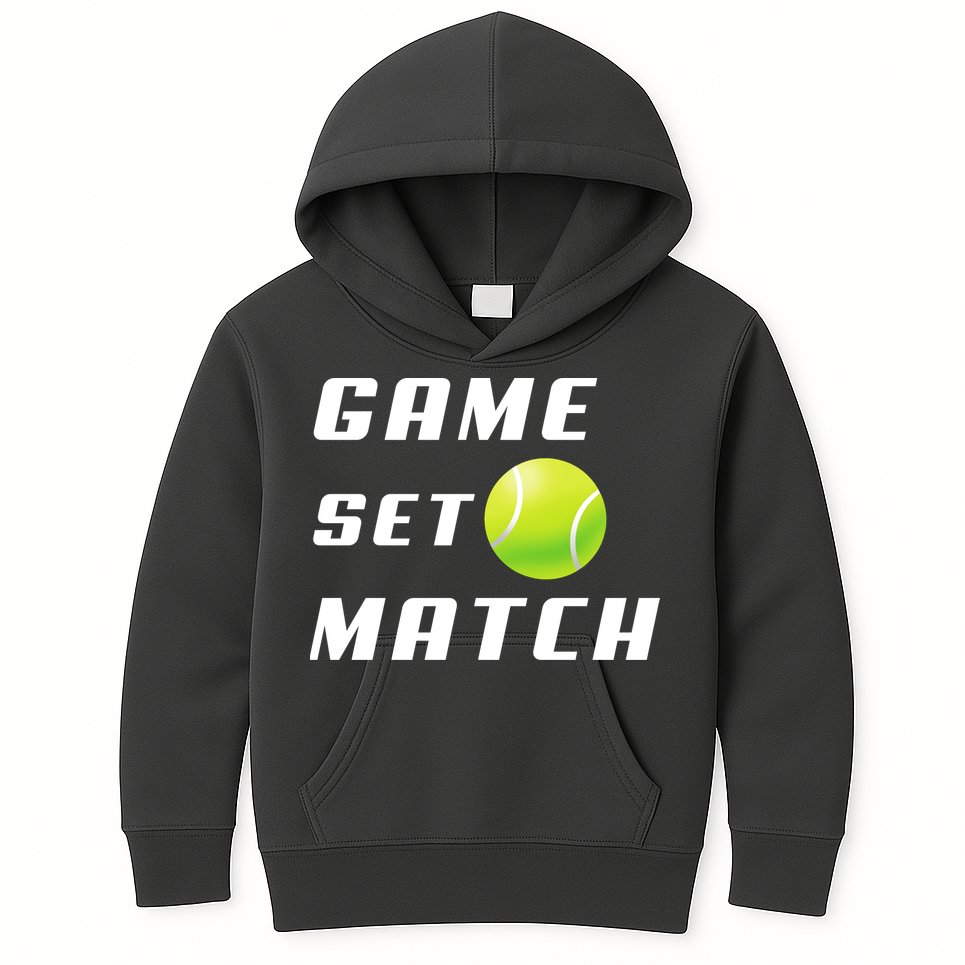 Game Set Match Tennis Kids Hoodie
