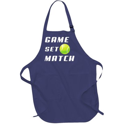 Game Set Match Tennis Full-Length Apron With Pockets