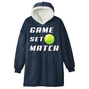 Game Set Match Tennis Hooded Wearable Blanket