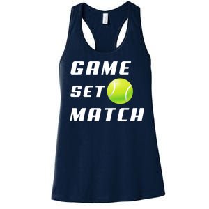 Game Set Match Tennis Women's Racerback Tank