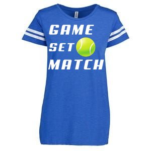 Game Set Match Tennis Enza Ladies Jersey Football T-Shirt