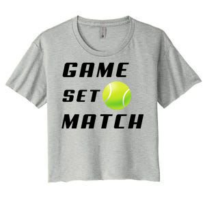 Game Set Match Tennis Women's Crop Top Tee