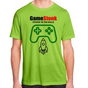 Game Stonk Power To The Bull Game Stop Stock Market Adult ChromaSoft Performance T-Shirt