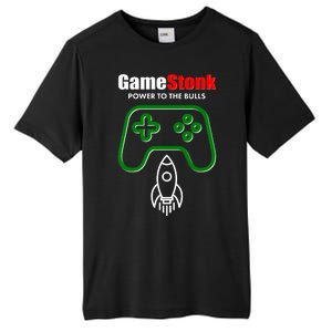 Game Stonk Power To The Bull Game Stop Stock Market Tall Fusion ChromaSoft Performance T-Shirt