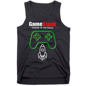 Game Stonk Power To The Bull Game Stop Stock Market Tank Top