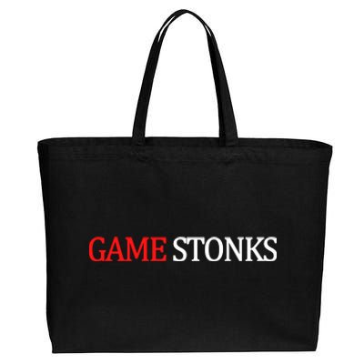 Game Stonks Cotton Canvas Jumbo Tote