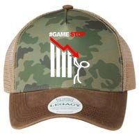 Game Stop Decline Fall Stock Invest Legacy Tie Dye Trucker Hat