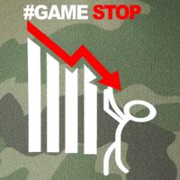 Game Stop Decline Fall Stock Invest Legacy Tie Dye Trucker Hat