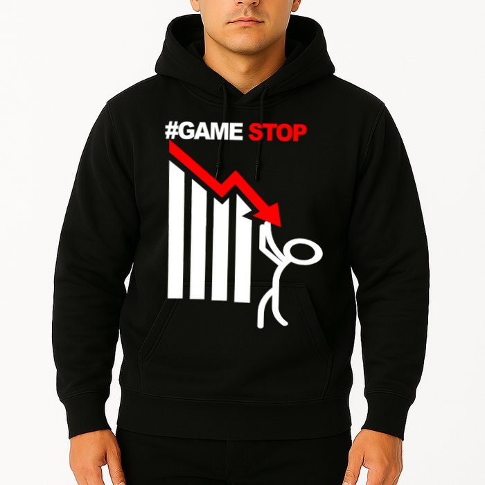 Game Stop Decline Fall Stock Invest Hoodie