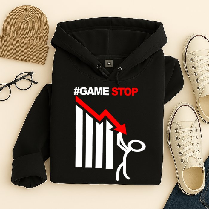 Game Stop Decline Fall Stock Invest Hoodie
