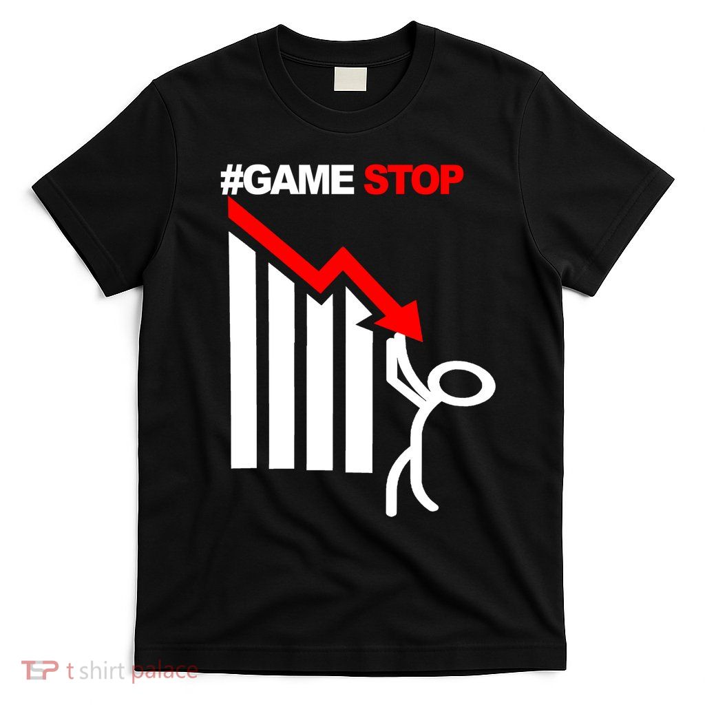Game Stop Decline Fall Stock Invest T-Shirt