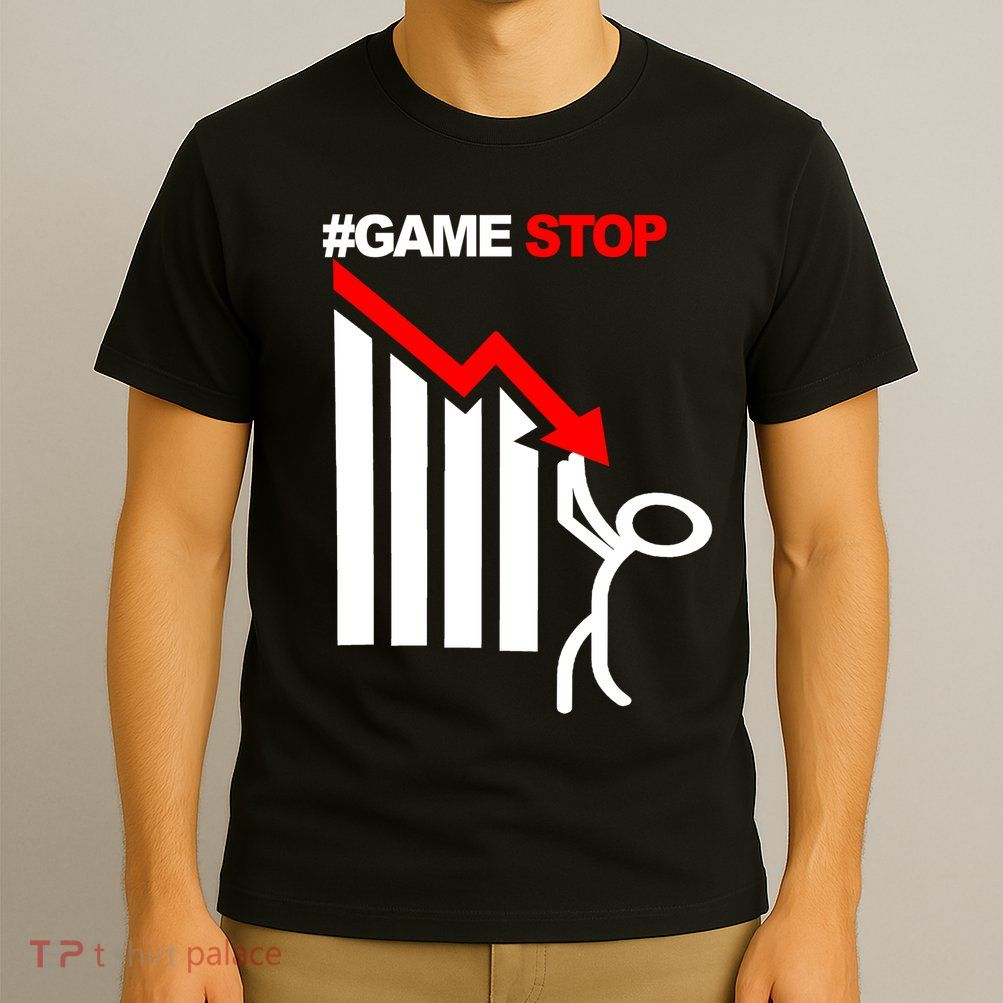 Game Stop Decline Fall Stock Invest T-Shirt