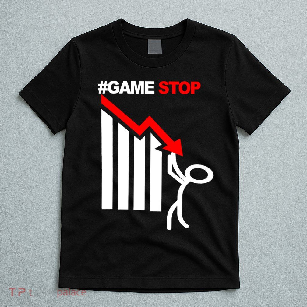 Game Stop Decline Fall Stock Invest T-Shirt