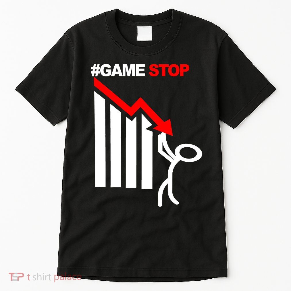 Game Stop Decline Fall Stock Invest Tall T-Shirt