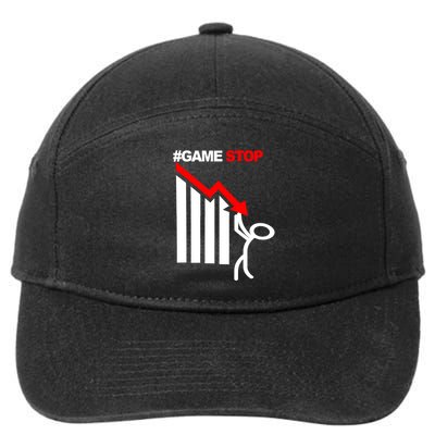Game Stop Decline Fall Stock Invest 7-Panel Snapback Hat
