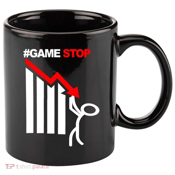 Game Stop Decline Fall Stock Invest 11oz C Handle Ceramic Mug