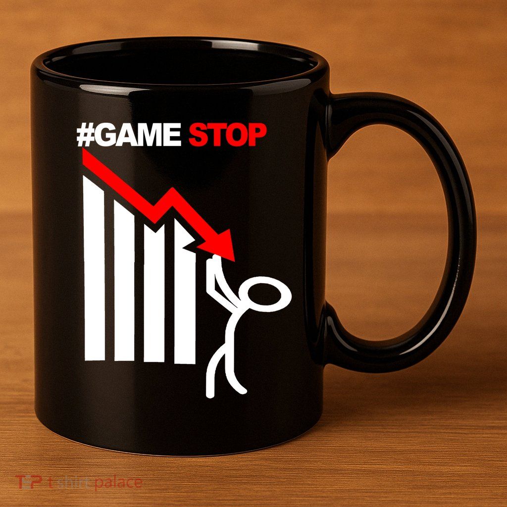 Game Stop Decline Fall Stock Invest 11oz C Handle Ceramic Mug