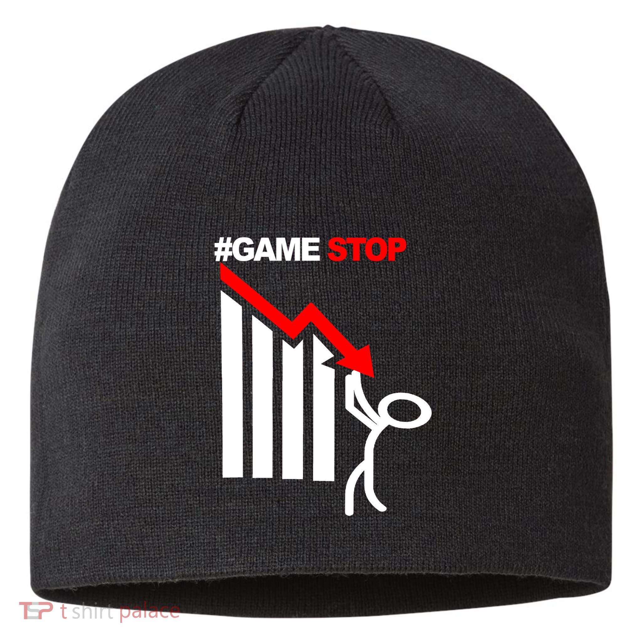 Game Stop Decline Fall Stock Invest Sustainable Beanie