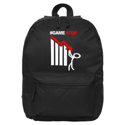 Game Stop Decline Fall Stock Invest 16 in Basic Backpack