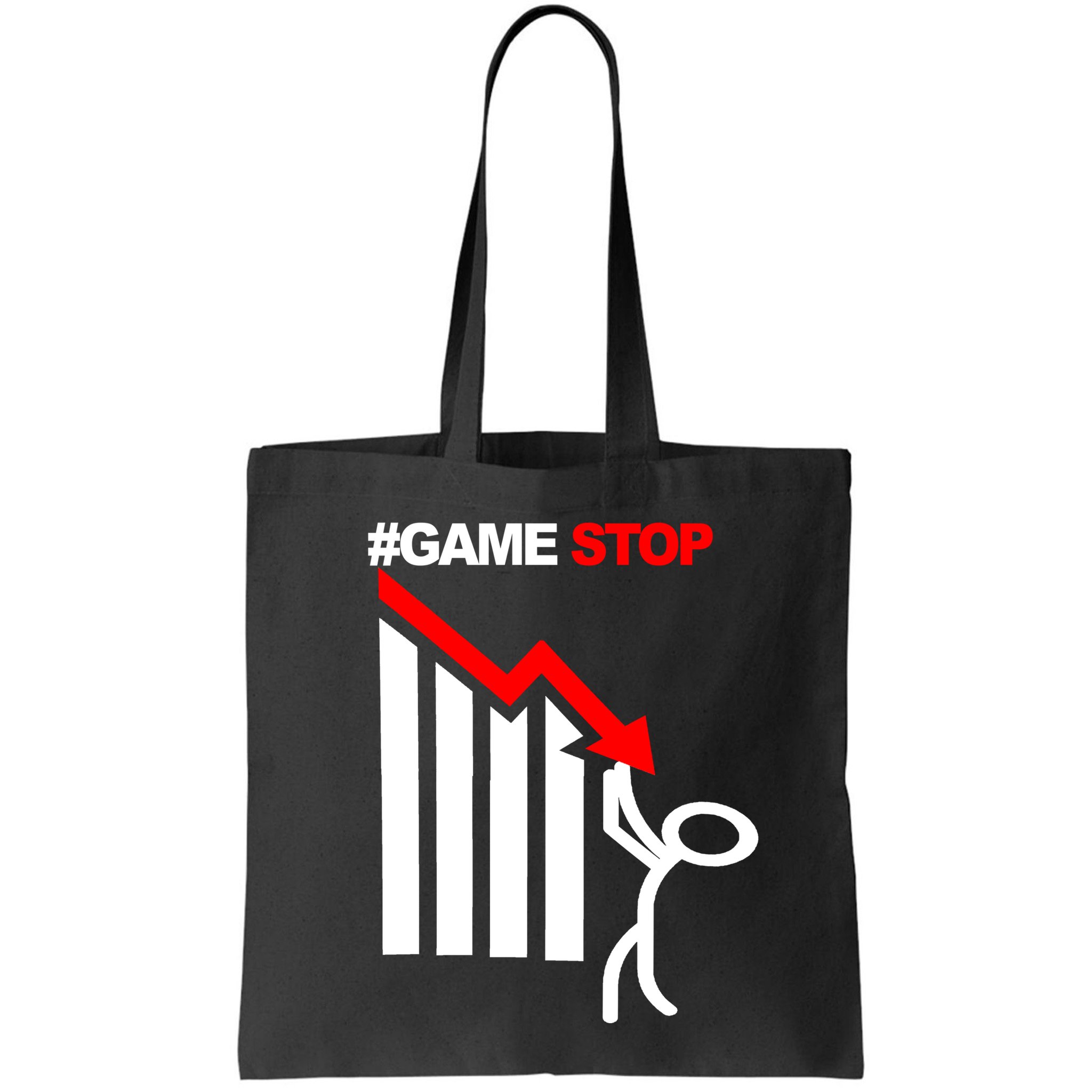 Game Stop Decline Fall Stock Invest Bag