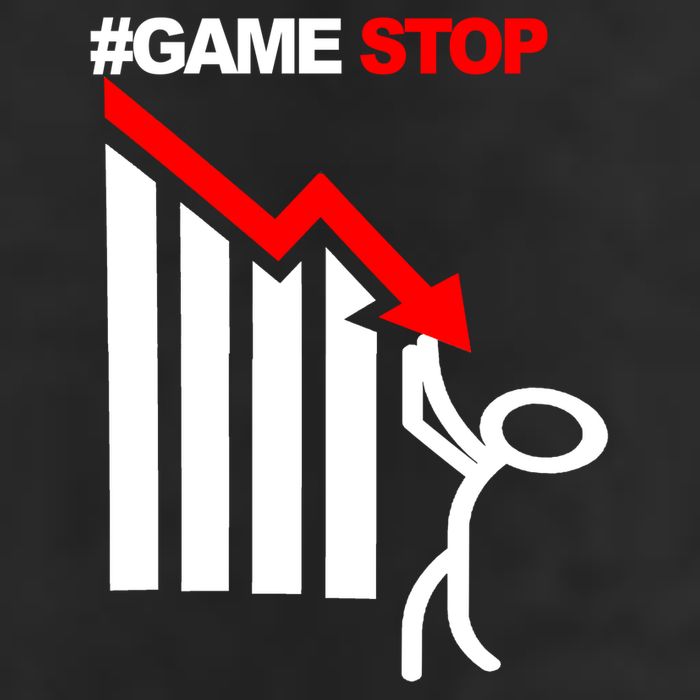 Game Stop Decline Fall Stock Invest Tumbler