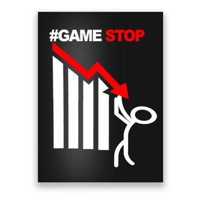 Game Stop Decline Fall Stock Invest Poster